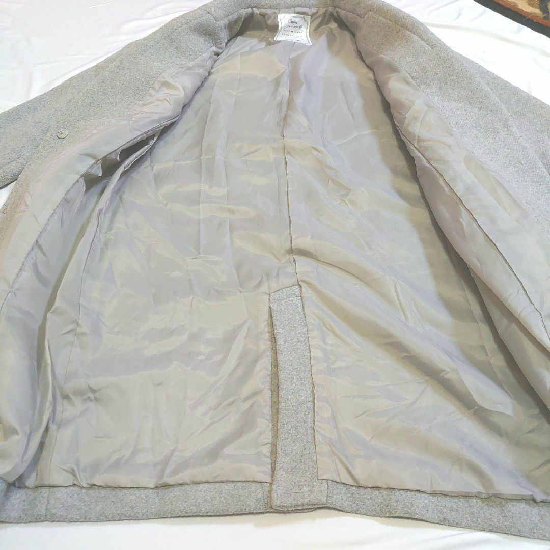 heather(ヘザー)のHeather ヘザー ロングコート S コート チェスターコート グレー レディースのジャケット/アウター(ロングコート)の商品写真