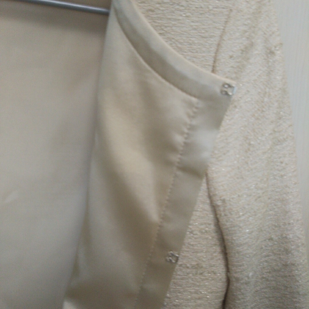 SOUP(スープ)のSOUPノーカラージャケット  innowave スカート 9号 入学式ママ レディースのフォーマル/ドレス(スーツ)の商品写真