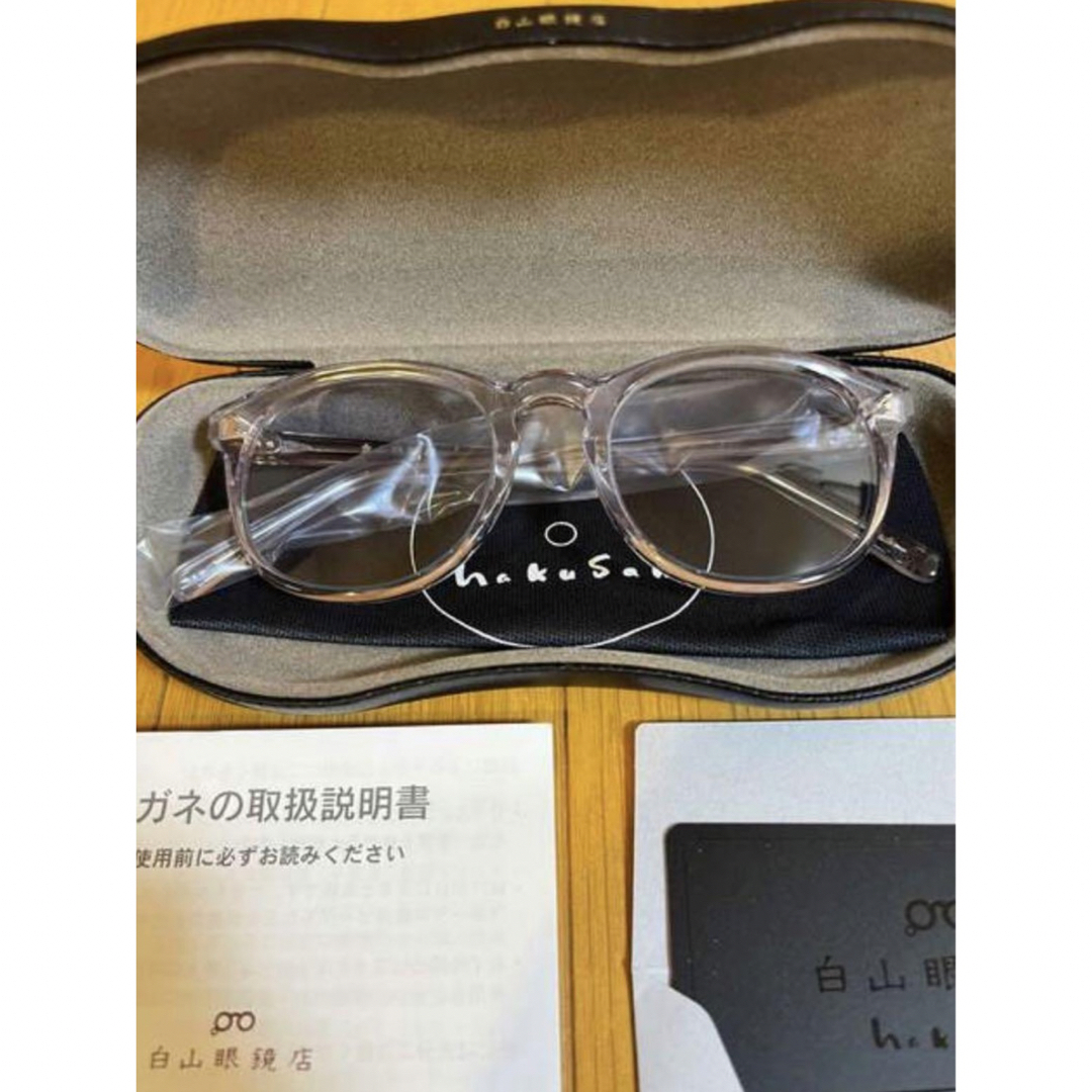 新品 クリア　MAYFAIR MODEL 白山眼鏡店 メイフェア　ジョンレノン メンズのファッション小物(サングラス/メガネ)の商品写真