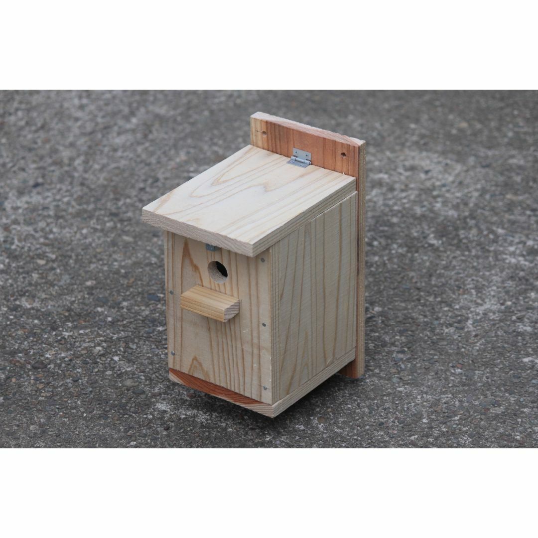 片屋根式 野鳥用巣箱 シジュウカラ用 その他のペット用品(鳥)の商品写真