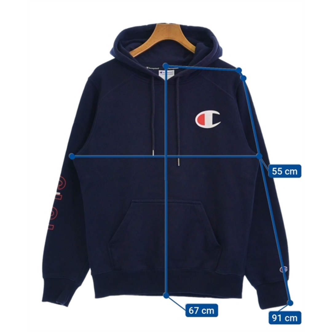 Champion(チャンピオン)のCHAMPION チャンピオン パーカー M 紺 【古着】【中古】 メンズのトップス(パーカー)の商品写真