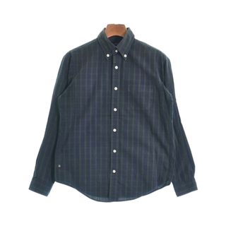 ブルックスブラザース(Brooks Brothers)のBrooks Brothers カジュアルシャツ M 紺x緑x黒(チェック) 【古着】【中古】(シャツ/ブラウス(長袖/七分))