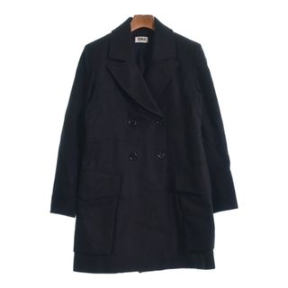 SONIA SONIA RYKIEL チェスターコート 36(S位) 黒 【古着】【中古】(チェスターコート)