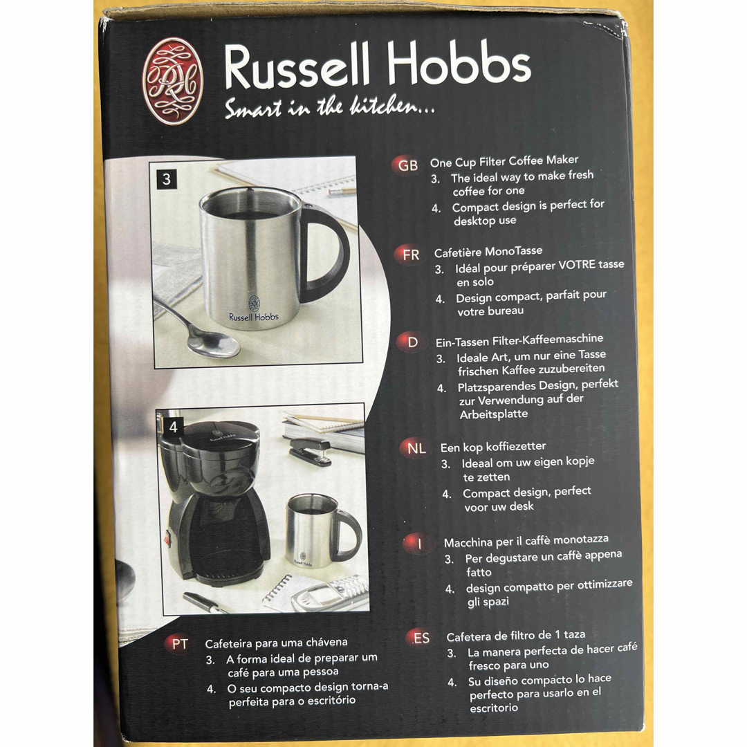 Russell Hobbs パーソナルコーヒーメーカー ダブルステンレスマグ スマホ/家電/カメラの調理家電(コーヒーメーカー)の商品写真