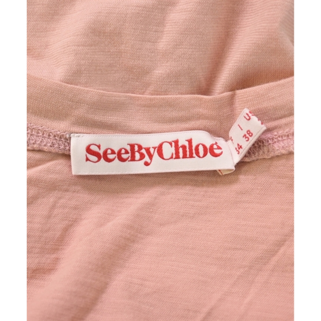 SEE BY CHLOE(シーバイクロエ)のSee By Chloe Tシャツ・カットソー 38(S位) ピンク 【古着】【中古】 レディースのトップス(カットソー(半袖/袖なし))の商品写真