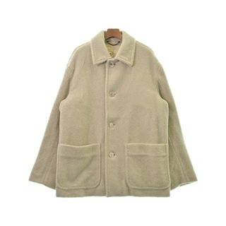 ドリスヴァンノッテン(DRIES VAN NOTEN)のDRIES VAN NOTEN ステンカラーコート M アイボリー系 【古着】【中古】(ステンカラーコート)