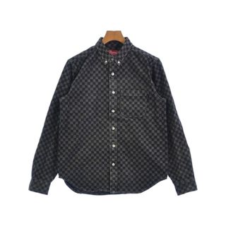 シュプリーム(Supreme)のSupreme シュプリーム カジュアルシャツ S 黒xグレー(チェック) 【古着】【中古】(シャツ)