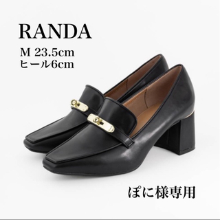 RANDA - RANDA ゴールドパーツローファーシューズ