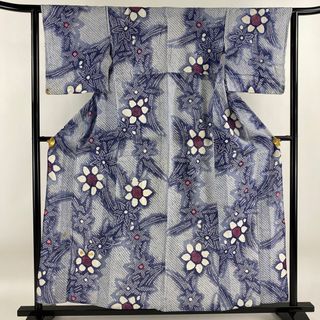 浴衣 身丈157cm 裄丈61.5cm 綿 名品 【中古】(浴衣)