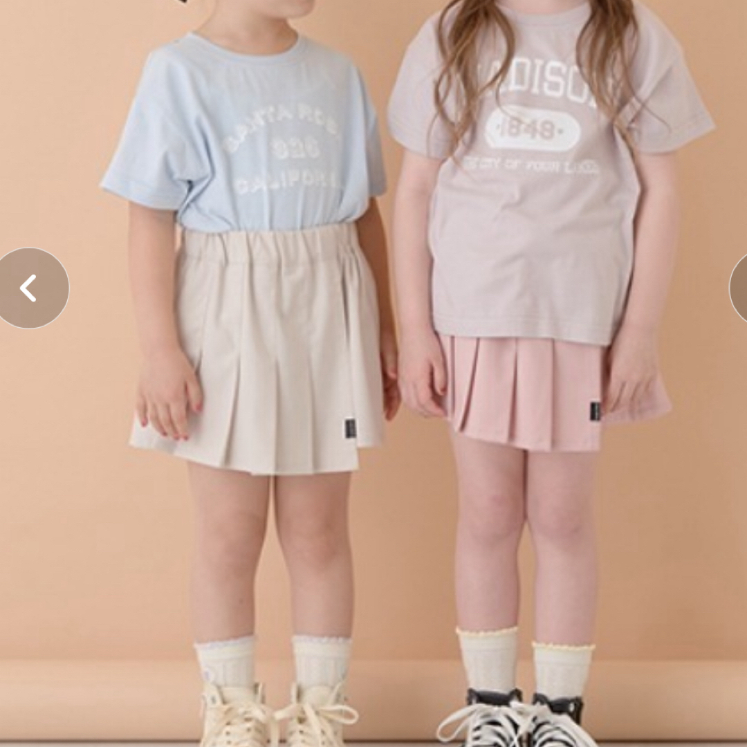 プリーツタイトスカパン キッズ/ベビー/マタニティのキッズ服女の子用(90cm~)(スカート)の商品写真