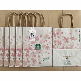 スターバックスコーヒー(Starbucks Coffee)のスターバックス　桜さくら2020  ショッパー　スタバ　紙袋　ショップ袋5枚(ショップ袋)