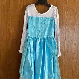 ディズニー(Disney)のアナと雪の女王 アナ雪 エルサ ドレス コスプレ ロング 110(ドレス/フォーマル)