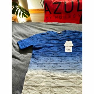 アズールバイマウジー(AZUL by moussy)の人気即売 AZUL セーターMENS CHIMAYO GRADATION TEE(Tシャツ/カットソー(半袖/袖なし))