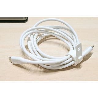 シーアイオー(CIO)のCIO シリコンケーブル USB-C to C 2m ホワイト(その他)