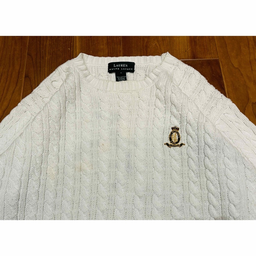 Ralph Lauren(ラルフローレン)のラルフローレン　Ralph Lauren　ニット　チルデン　ケーブル　Sサイズ メンズのトップス(ニット/セーター)の商品写真