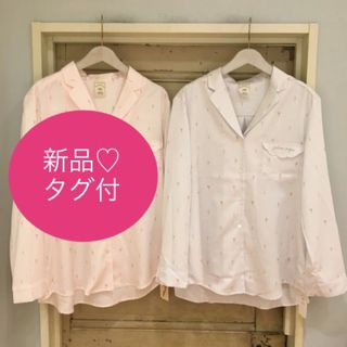 ジェラートピケ(gelato pique)の新品タグ付♡ ジェラートピケ サテンシャツ(ルームウェア)