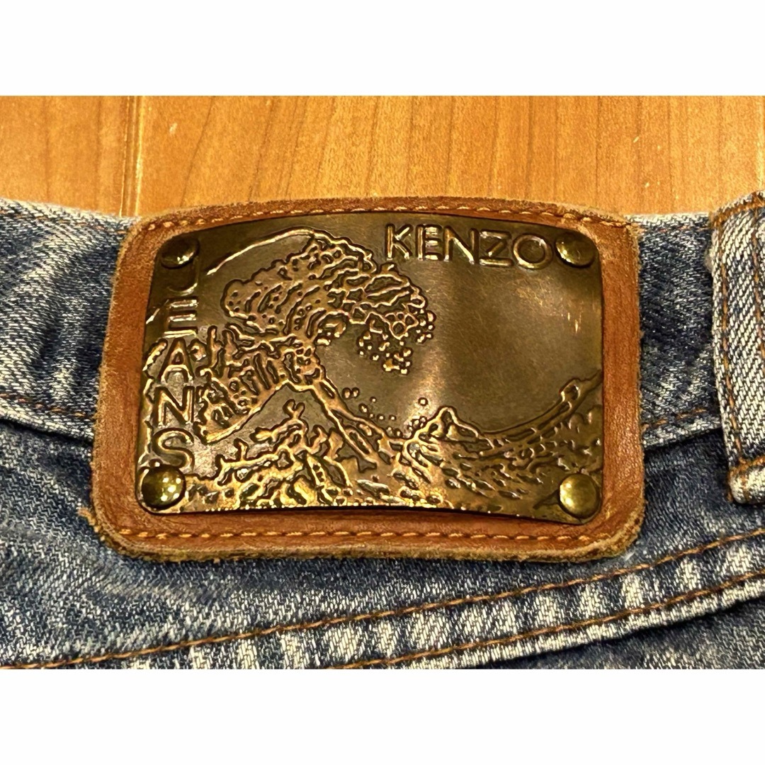 KENZO(ケンゾー)の90年代　希少　KENZO jeans　ケンゾージーンズ　葛飾北斎タグ　Mサイズ メンズのパンツ(デニム/ジーンズ)の商品写真