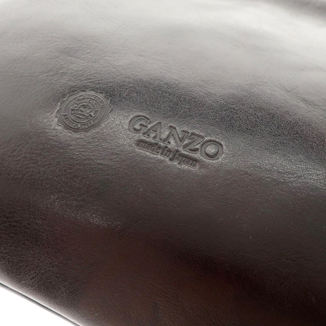 GANZO(ガンゾ)の【中古】ガンゾ GANZO SACCHETTO2 レザー クラッチバッグ ダークブラウン【W35.5xH20】【メンズ】 メンズのバッグ(セカンドバッグ/クラッチバッグ)の商品写真