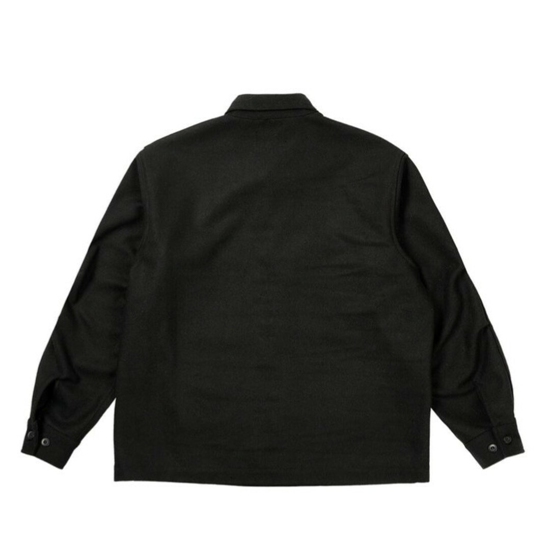 PALACE - PALACE WOOL SHIRT JACKET L 黒 ウールシャツ PALACE - PALACE WOOL SHIRT JACKET L 黒 ウールシャツ