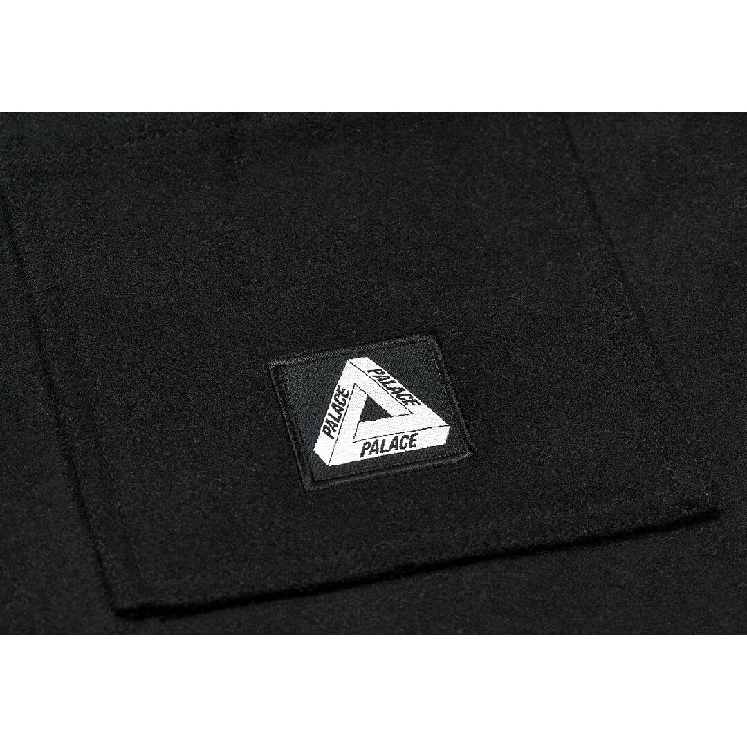 PALACE - PALACE WOOL SHIRT JACKET L 黒 ウールシャツ PALACE - PALACE WOOL SHIRT JACKET L 黒 ウールシャツ