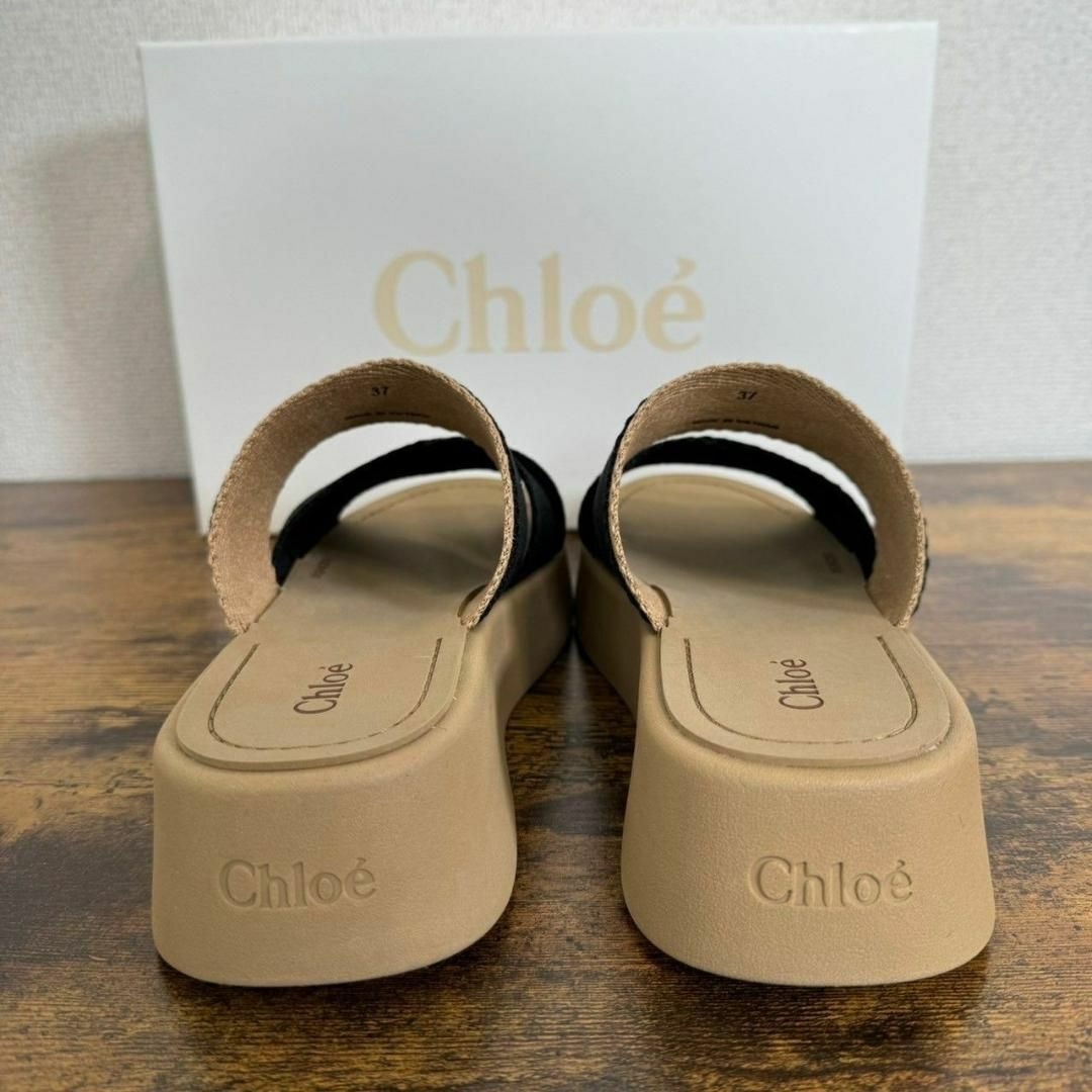 Chloe(クロエ)の【新品未使用】CHLO'E クロエ ミラ キャンバス スライド サンダル レディースの靴/シューズ(サンダル)の商品写真