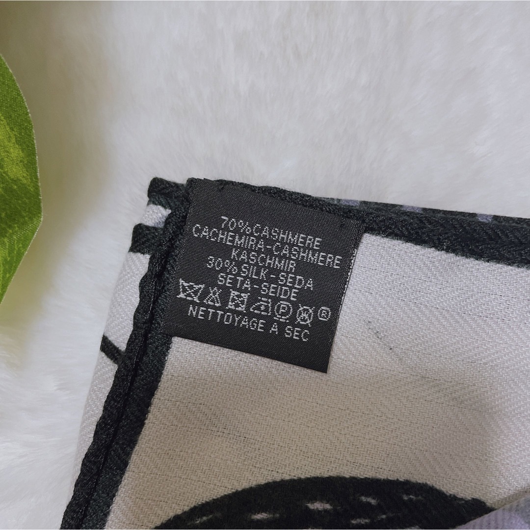 No.30  カシミヤ　シルク　大判スカーフ　ストール レディースのファッション小物(ストール/パシュミナ)の商品写真