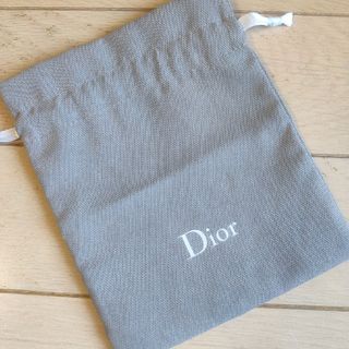 ディオール(Dior)のDior　巾着　ノベルティ　グレー(ポーチ)