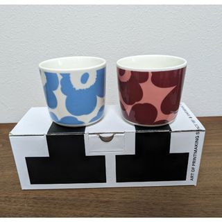 マリメッコ(marimekko)のマリメッコ　marimekko　ラテマグ　ウニッコ　2個　新品(グラス/カップ)