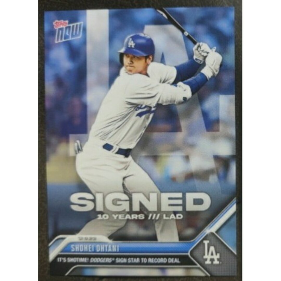 Topps(トップス)の⚾大谷翔平 ドジャースユニフォーム 2023 topps NOW 侍ジャパン エンタメ/ホビーのタレントグッズ(スポーツ選手)の商品写真