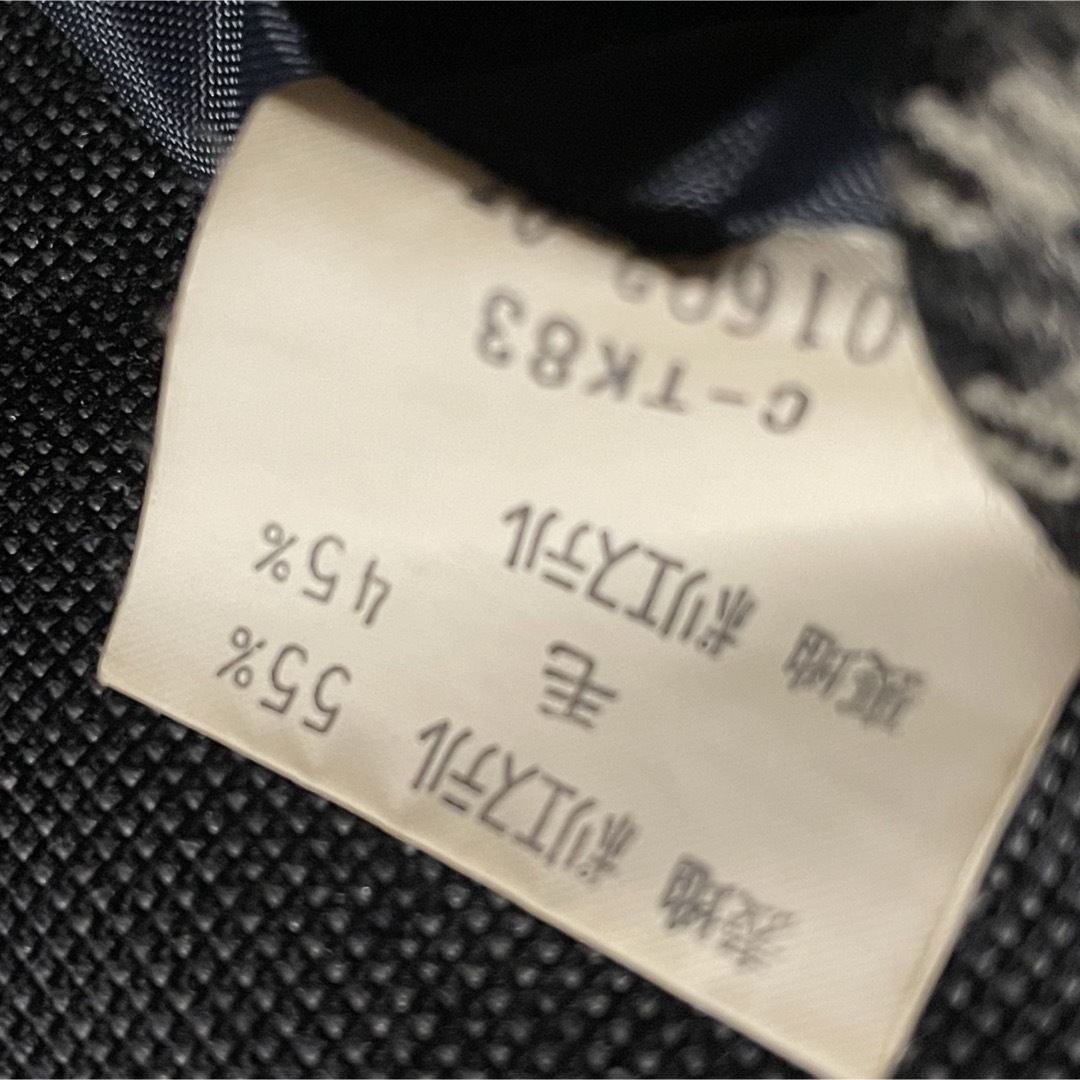 SANYO(サンヨー)のSANYO コート　ダークグレー　チェック ステンカラーコート メンズのジャケット/アウター(ステンカラーコート)の商品写真