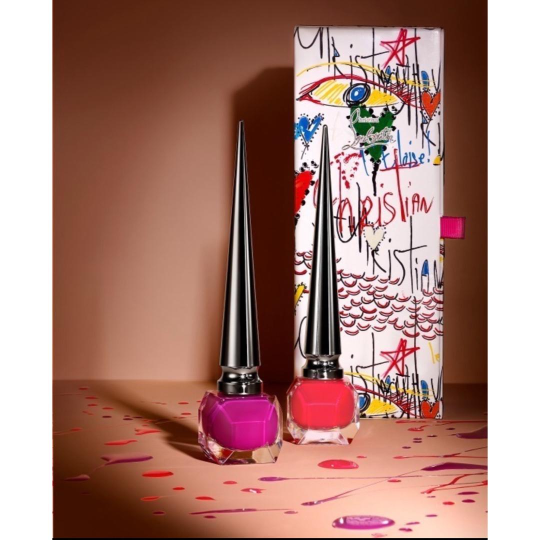 Christian Louboutin(クリスチャンルブタン)の美品 2本セット クリスチャンルブタン 限定マニキュア ルビタグ コレクション コスメ/美容のネイル(マニキュア)の商品写真