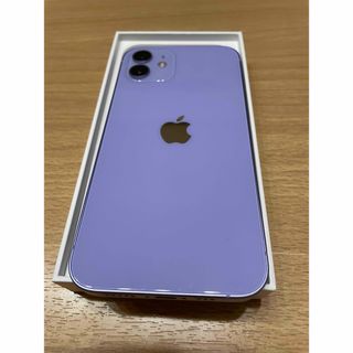 アイフォーン(iPhone)のiPhone12 パープル 64 GB SIMフリー 美品(スマートフォン本体)