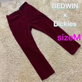 BEDWIN - 定価16500円 BEDWIN Dickies クロップドパンツ REDの通販 by 