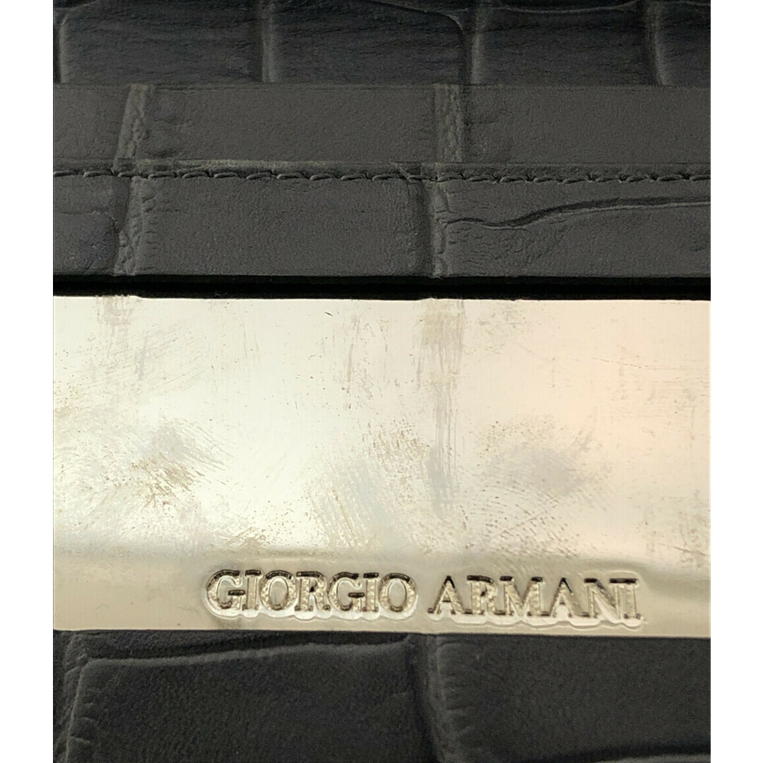 Giorgio Armani(ジョルジオアルマーニ)のジョルジオアルマーニ カードケース ミラー付き メンズ メンズのファッション小物(名刺入れ/定期入れ)の商品写真