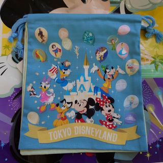 ディズニー(Disney)のディズニー　ミッキーマウスと仲間たち　巾着　２枚セット　ディズニーランド、シー(キャラクターグッズ)