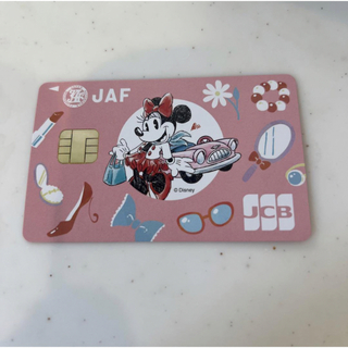 ディズニー(Disney)のミニーちゃん JAF カード ステッカー風(カード)