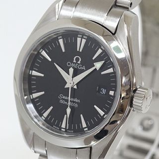 OMEGA - OMEGA オメガ レディース腕時計 シーマスター アクアテラ 2577.50 ブラック文字盤 クォーツ 仕上げ済 【中古】