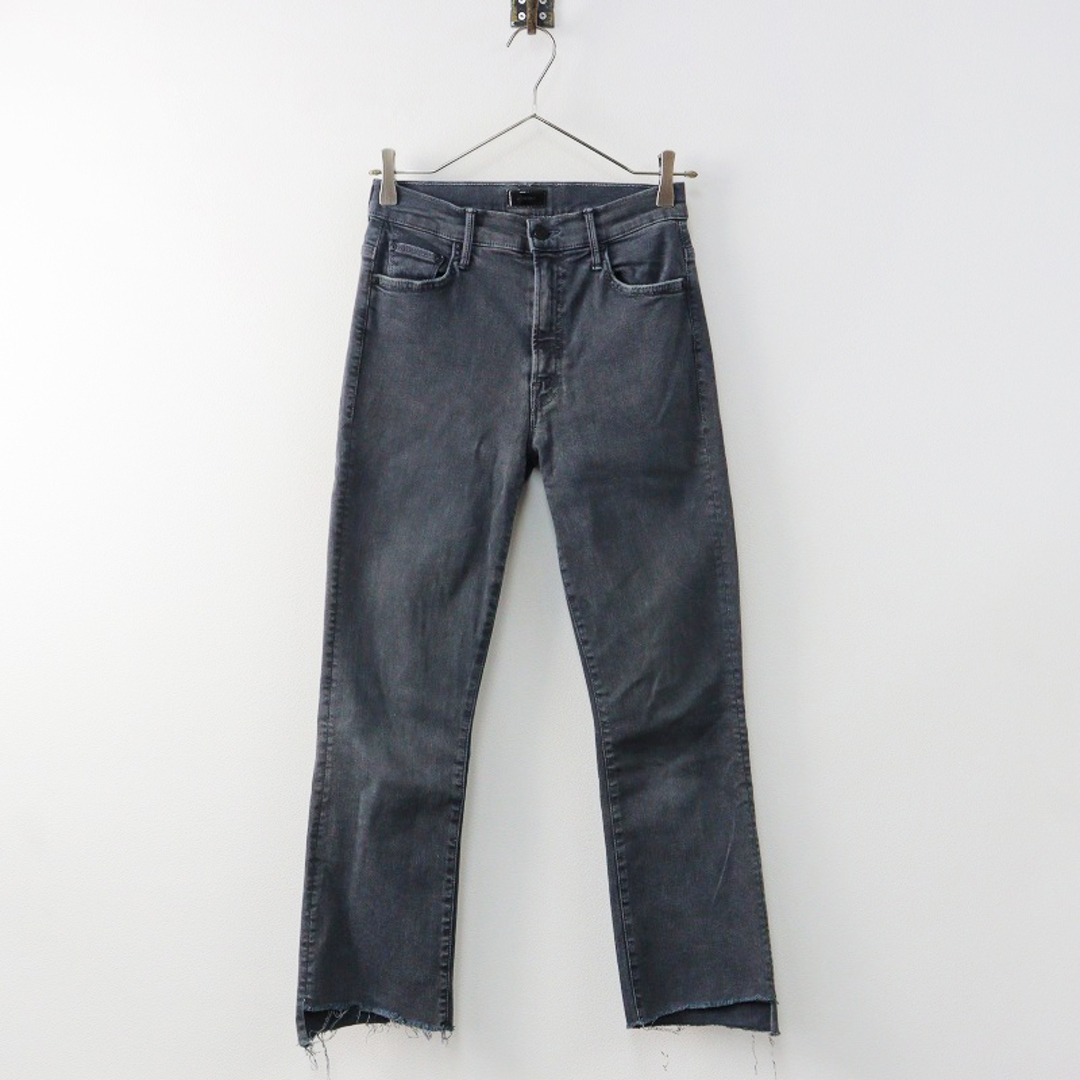 mother(マザー)のマザー MOTHER 1157-352 THE INSIDER CROP STEP FRAY デニムパンツ 26/チャコールグレー ストレッチ【2400013795180】 レディースのパンツ(デニム/ジーンズ)の商品写真