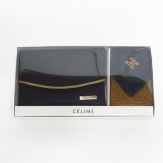 セリーヌ(celine)のCELINE(セリーヌ) 小物新品同様  - 黒×ブラウン コットン×ポリエステル(その他)