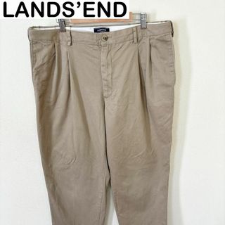 ランズエンド(LANDS’END)のLANDS’END ランズエンド　2タック　チノパン　古着　アメカジ(チノパン)