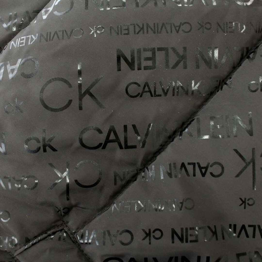 Calvin Klein(カルバンクライン)のカルバンクライン CK 中綿 ジャケット ロゴ ブルゾン M 黒 ブラック レディースのジャケット/アウター(ブルゾン)の商品写真