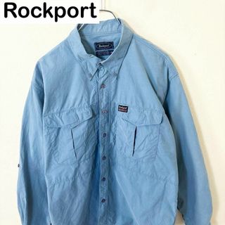 ロックポート(ROCKPORT)のRockport 長袖　刺繍ロゴ　シャツ　古着　アウトドア　アメカジ(Tシャツ/カットソー(七分/長袖))