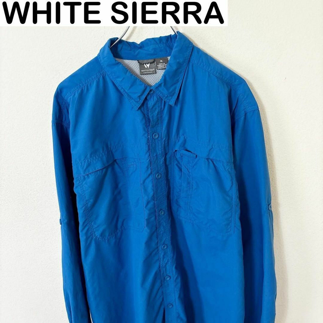 VINTAGE(ヴィンテージ)のWHITE SIERRA 長袖　ナイロン　シャツ　古着　アウトドア　アメカジ メンズのトップス(Tシャツ/カットソー(七分/長袖))の商品写真