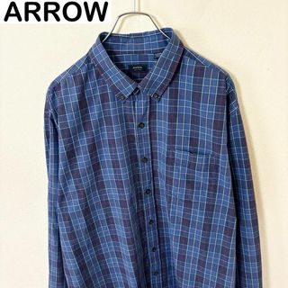 ARROW アロー　長袖　チェック　シャツ　古着　アメカジ　ストリート