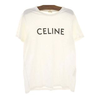 セリーヌ(celine)のセリーヌ ロゴ Tシャツ 2X308916G レディース ホワイト CELINE 【中古】 【アパレル・小物】(Tシャツ(半袖/袖なし))