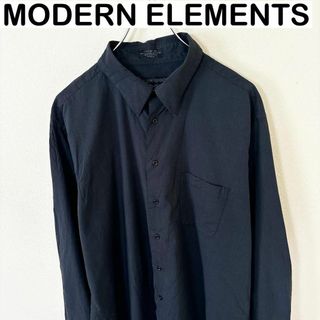 ヴィンテージ(VINTAGE)のMODERN ELEMENTS 長袖　デザイン　シャツ　古着　アメカジ(Tシャツ/カットソー(七分/長袖))