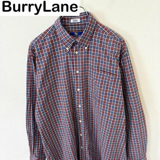 ヴィンテージ(VINTAGE)のBurryLane 長袖　コットン　チェック　シャツ　古着　アメカジ(Tシャツ/カットソー(七分/長袖))