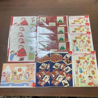 和風カード11セット　クリスマスカード5セット(カード/レター/ラッピング)