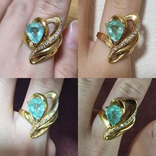 パライバトルマリン リング 18k  2.28ct(リング(指輪))