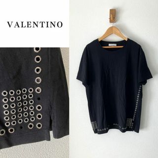 ヴァレンティノ(VALENTINO)のヴァレンティノ スタッズ デザイン 装飾Tシャツ(Tシャツ(半袖/袖なし))